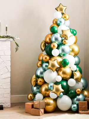 Елка из воздушных шаров