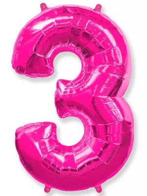 Фольгированный шар цифра 3, Фуше