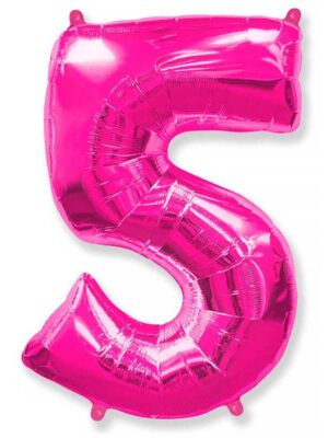 Фольгированный шар цифра 5, Фуше