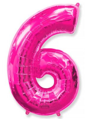 Фольгированный шар цифра 6, Фуше