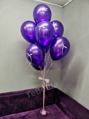 Фонтан из шаров «Фиолетовый блеск»