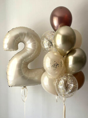 Композиция из шаров «Крем»