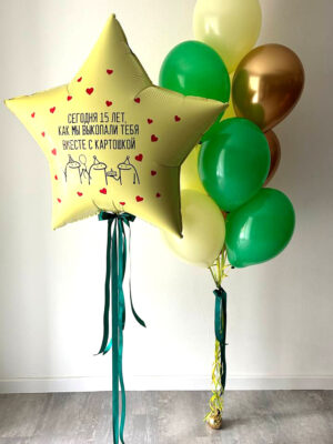 Композиция из шаров «Счастливые 15 лет»
