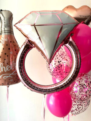 Композиция из шаров «Замуж выхожу»