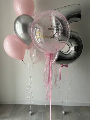 Сет из шаров «Доченьке 5 лет»