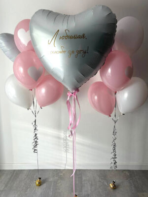 Шары на выписку «Спасибо за дочку»